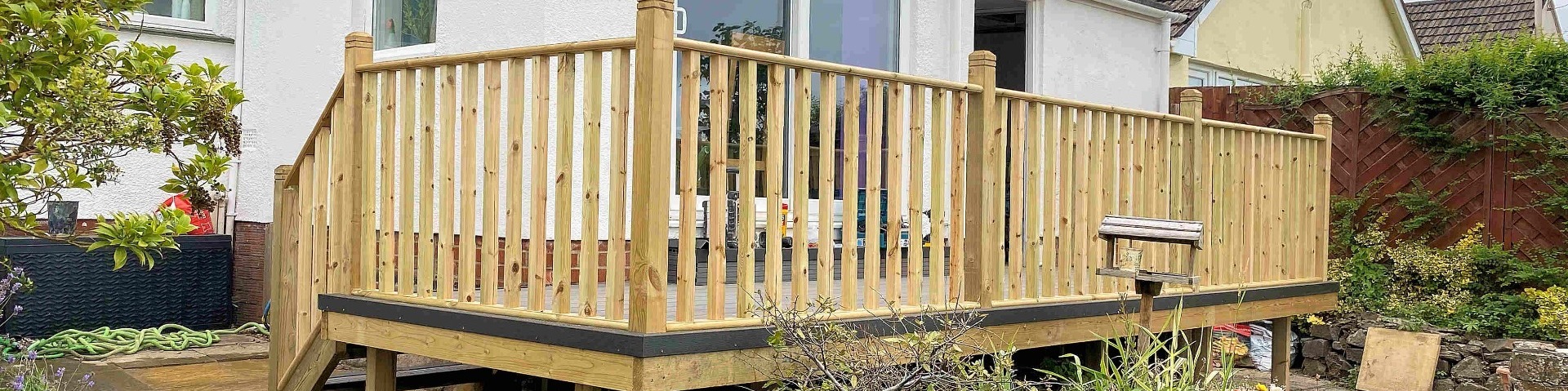 Decking extension created and installed in North Devon
