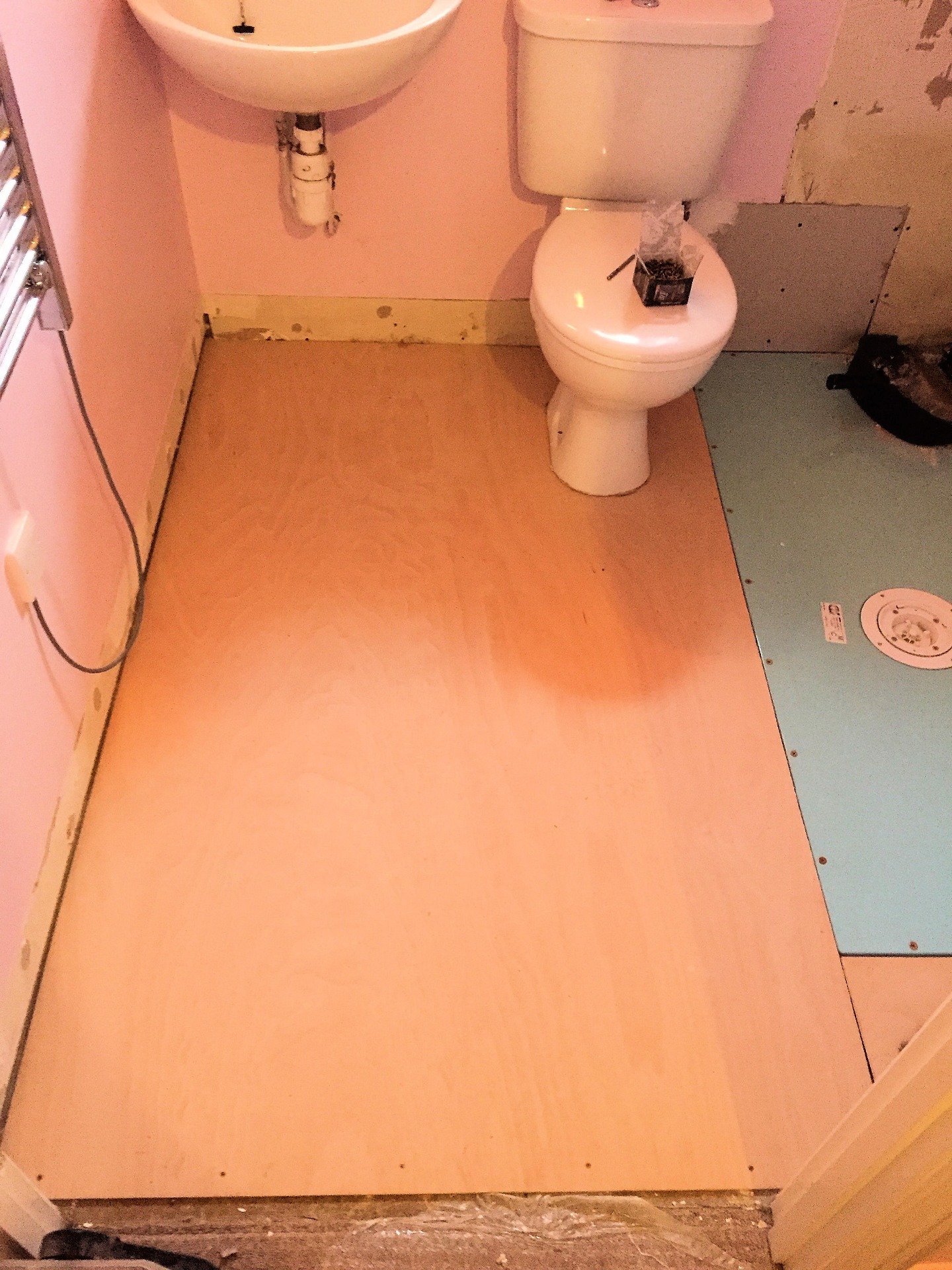 Complete bathroom floor to wet room make waterproof allows easy access and easier washing facilities with out worry of splashes and spills.