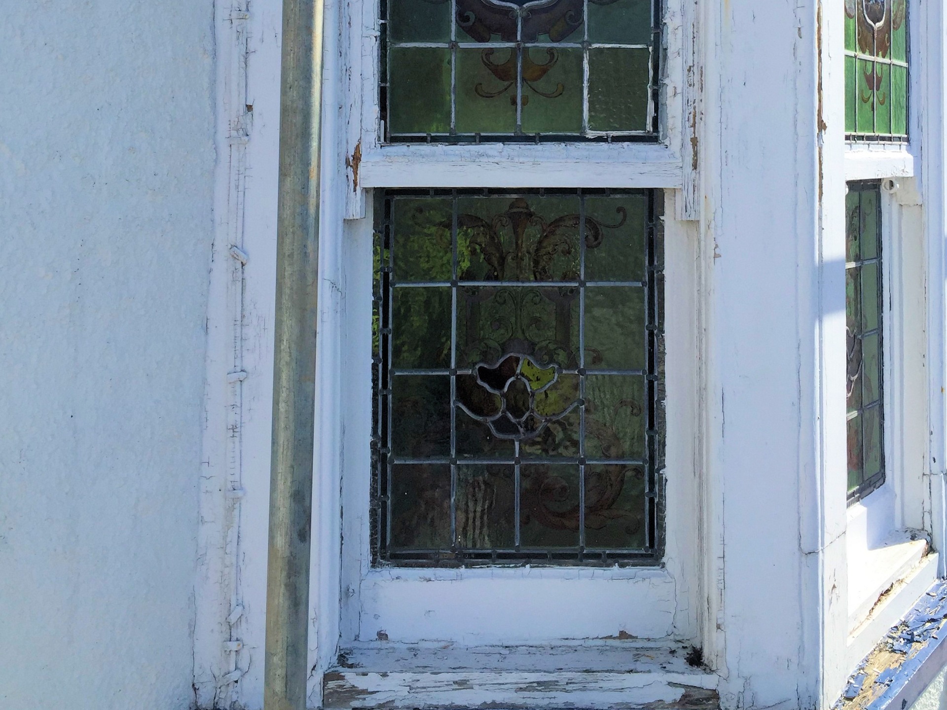 Original rotten timber supporting bay window to be removed and replaced with timber. Barnstaple North Devon