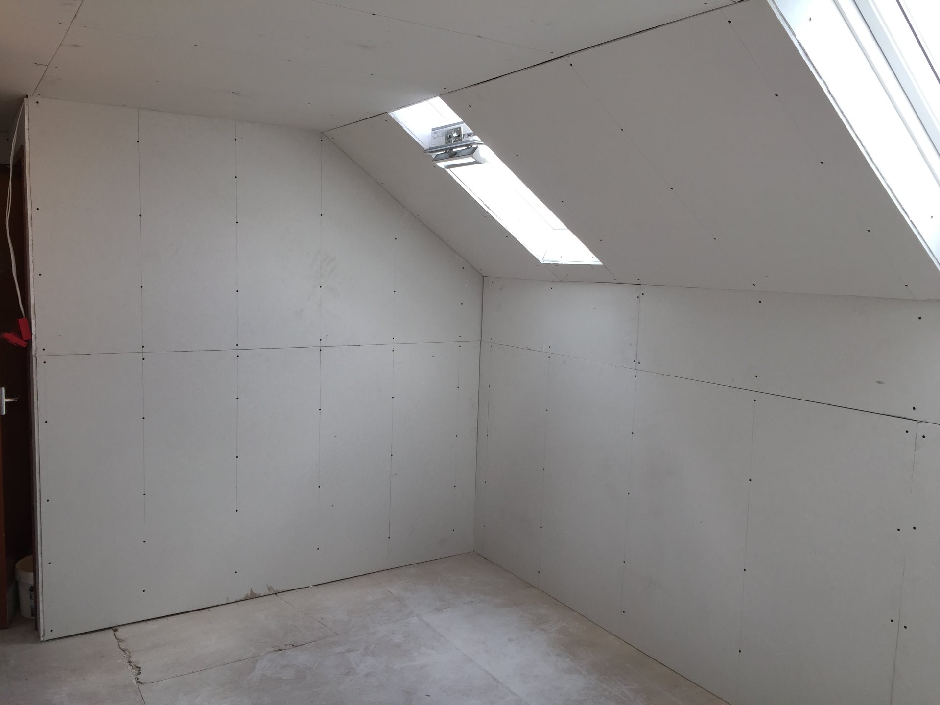All walls were plasterboarded and joints taped. in North Devon