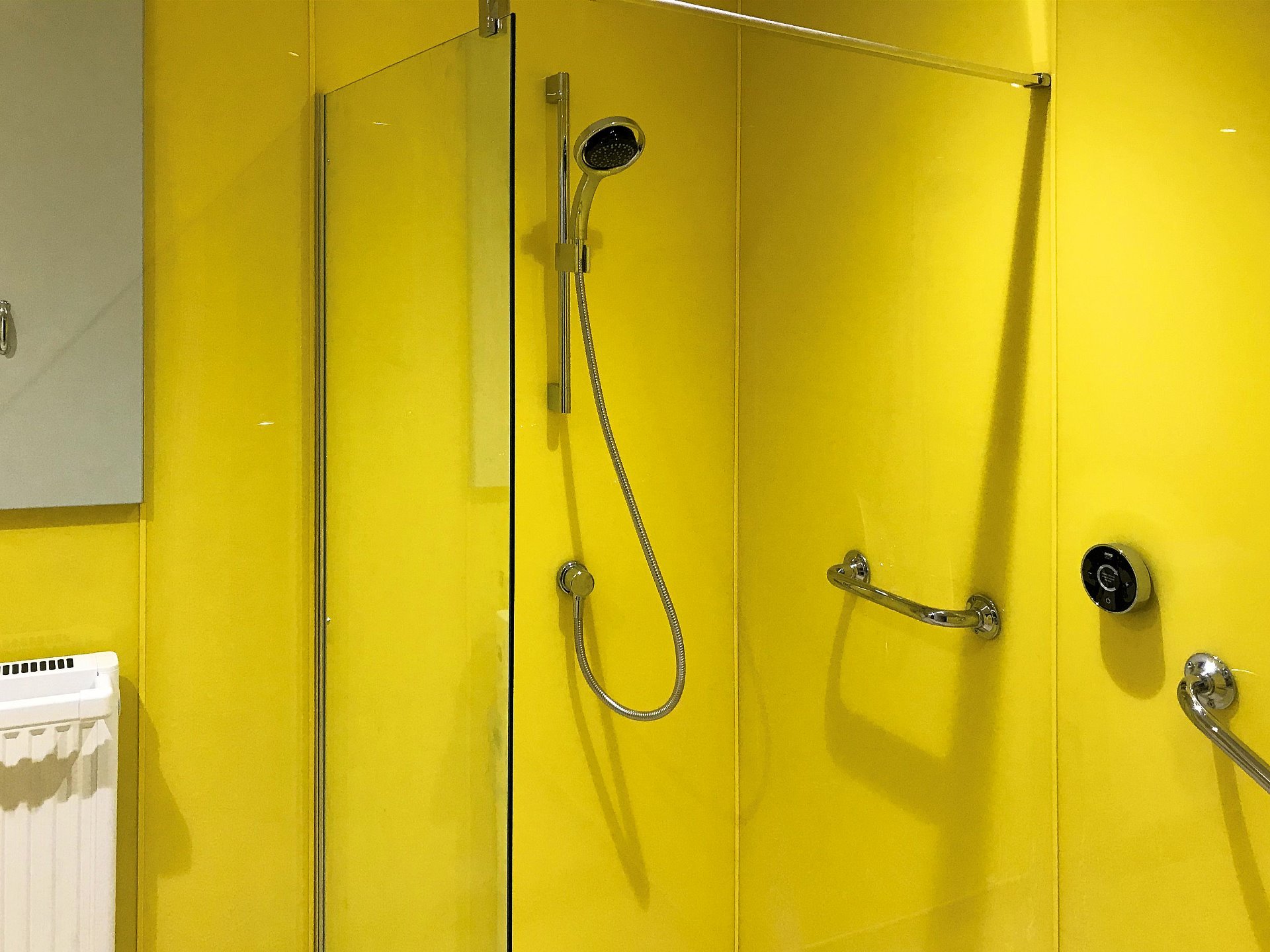 Adjustable angle 360 degree FlipStream shower headhead. Wet Room North Devon