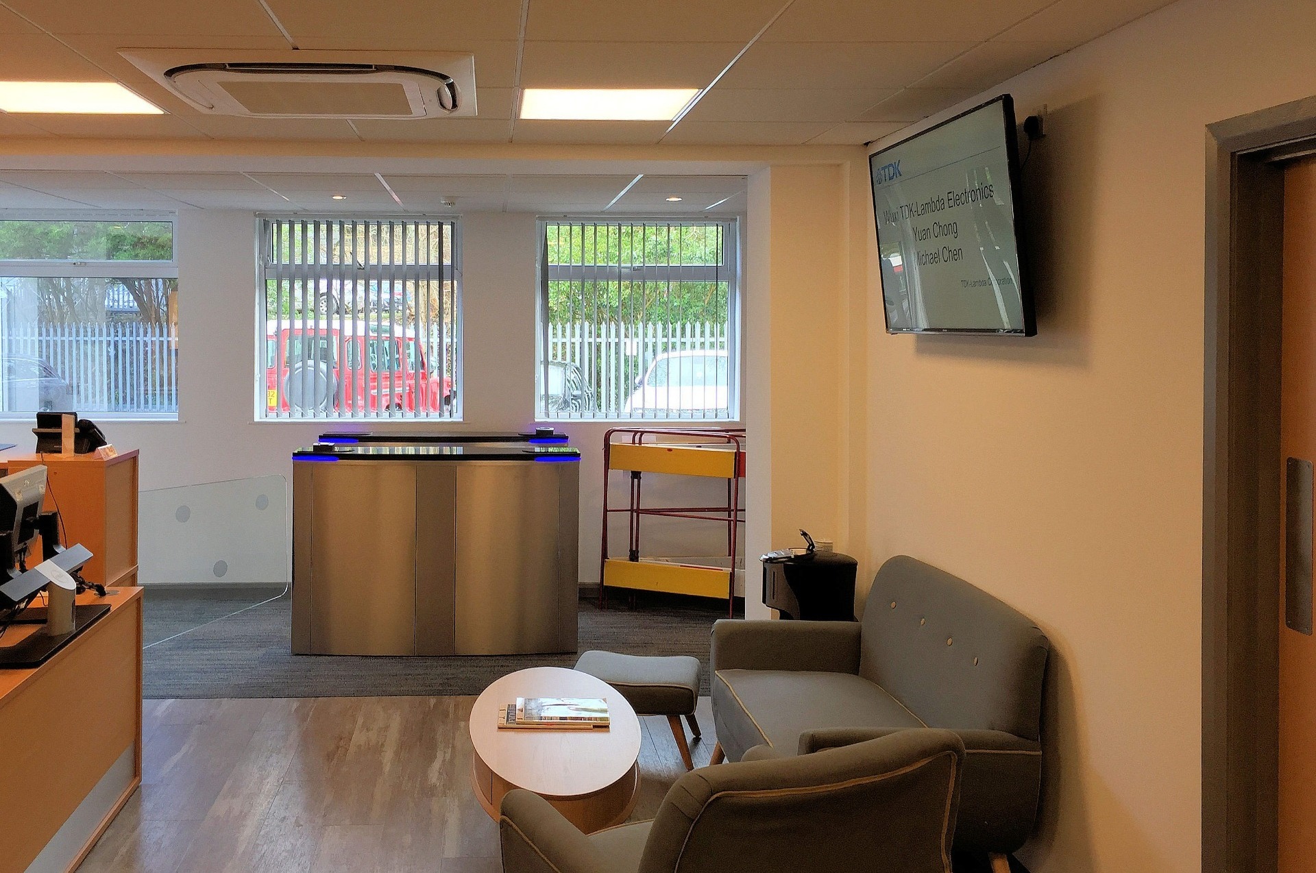 Commercial re-fit of reception area within factory in North Devon
